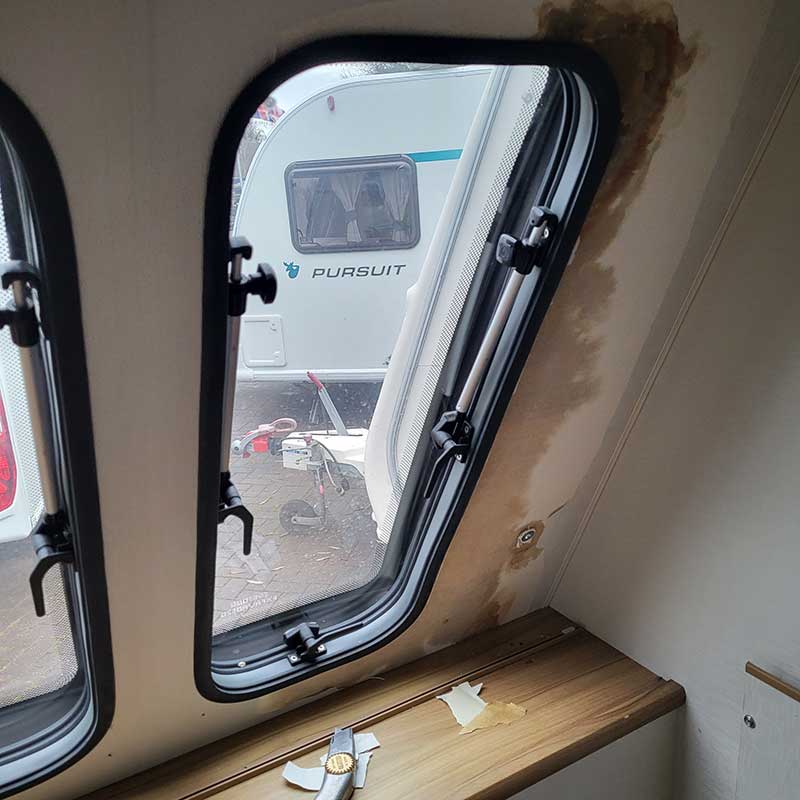 Caravan damp repairs