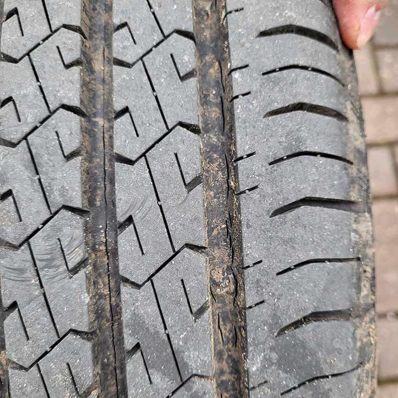 Caravan Tyres worn